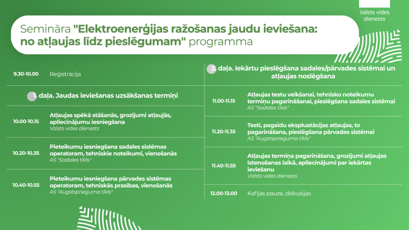Semināra programma
