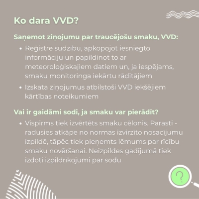 Vai var ziņot par smakām?