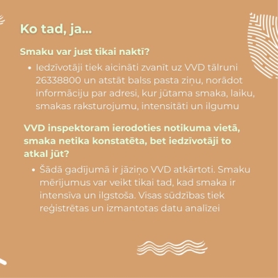Vai var ziņot par smakām?