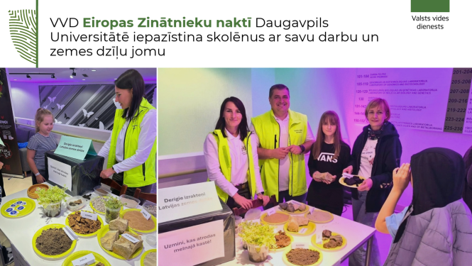 VVD Eiropas Zinātnieku naktī Daugavpils Universitātē iepazīstina skolēnus ar savu darbu un zemes dzīļu jomu