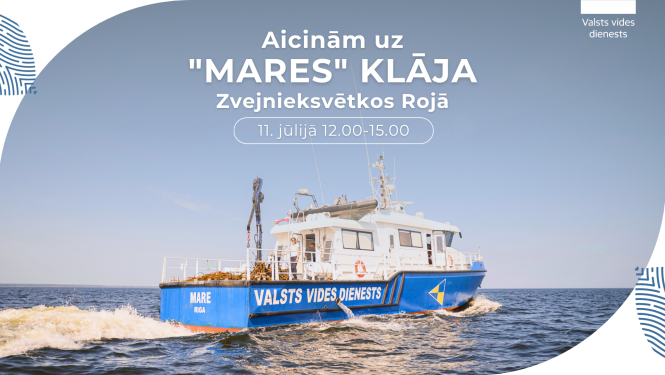 VVD kuģis “Mare” piedalīsies Zvejnieksvētkos Rojā