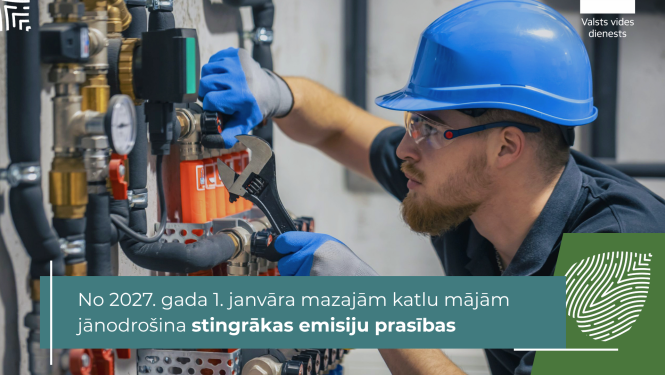 VVD atgādina: no 2027. gada 1. janvāra mazajām katlu mājām jānodrošina stingrākas emisiju prasības