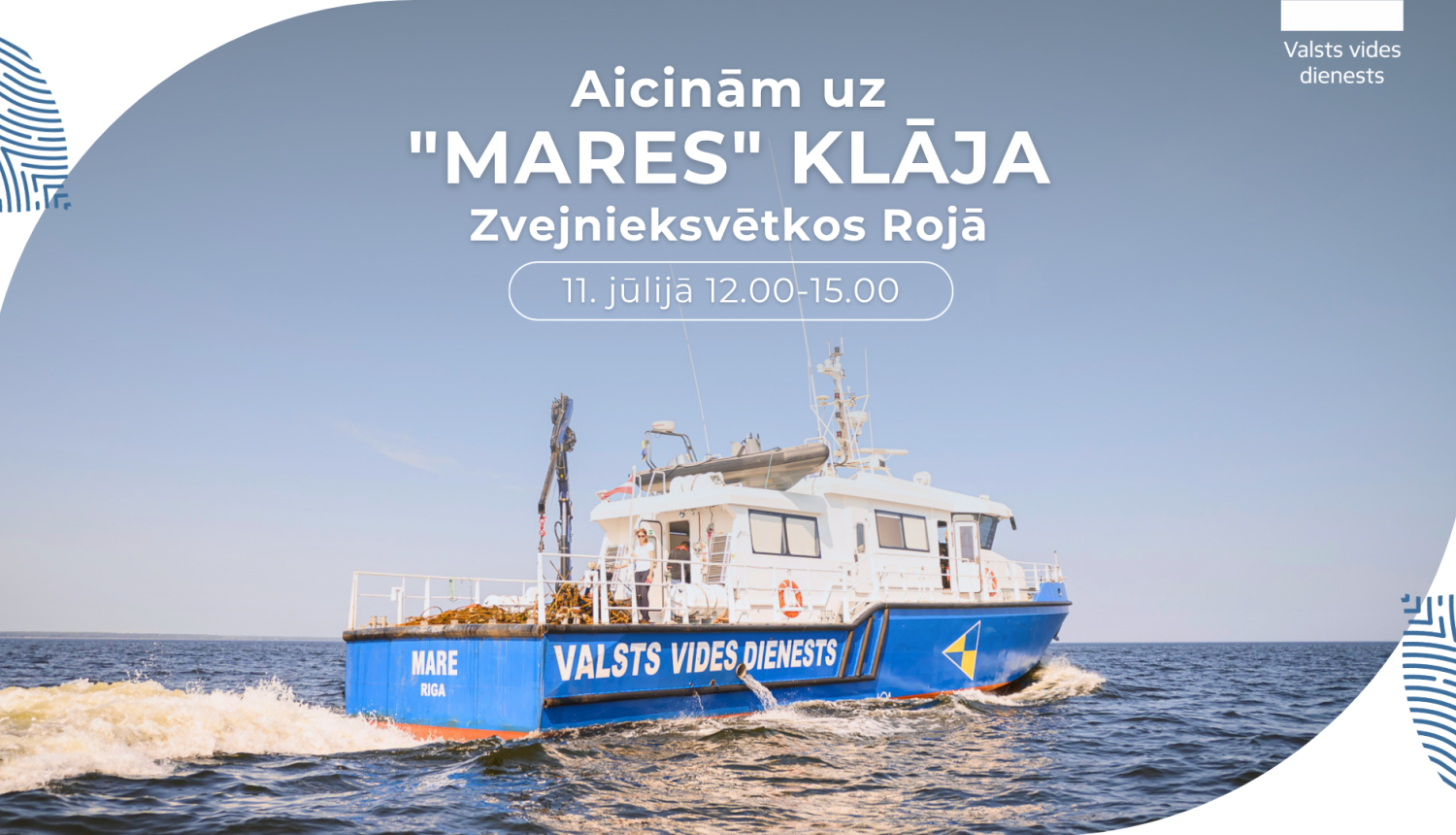 VVD kuģis “Mare” piedalīsies Zvejnieksvētkos Rojā