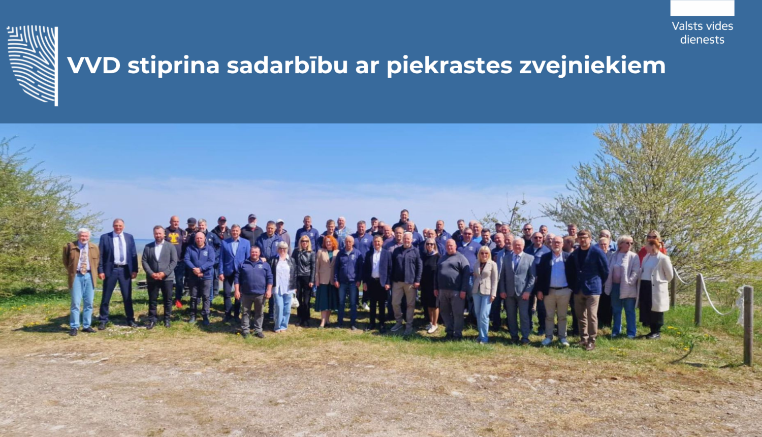 VVD stiprina sadarbību ar piekrastes zvejniekiem (dalībnieku kopbilde)