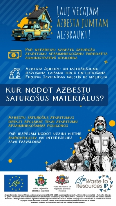 Infografika - Kur nodot azbeztu saturošu šīferi?