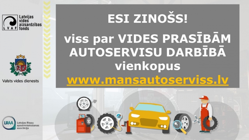 Grafisks attēls ar autoservisu