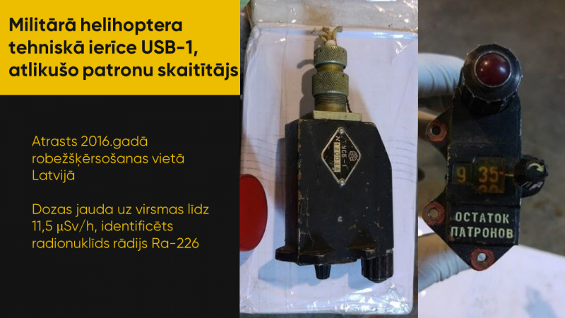 Militārā helihoptera tehniskā ierīce USB-1, atlikušo patronu skaitītājs