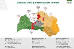 Ziņojumu skaits par traucējošām smakām