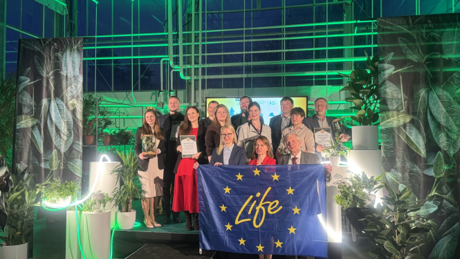 LIFE Waste To Resources IP saņem balvu “Publiski aktīvākais LIFE projekts” - kopbilde
