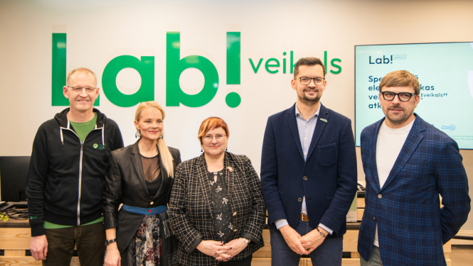 VVD piedalās "Eco Baltia vide" otrreizējo preču veikala “Lab!” atklāšanā Rīgā