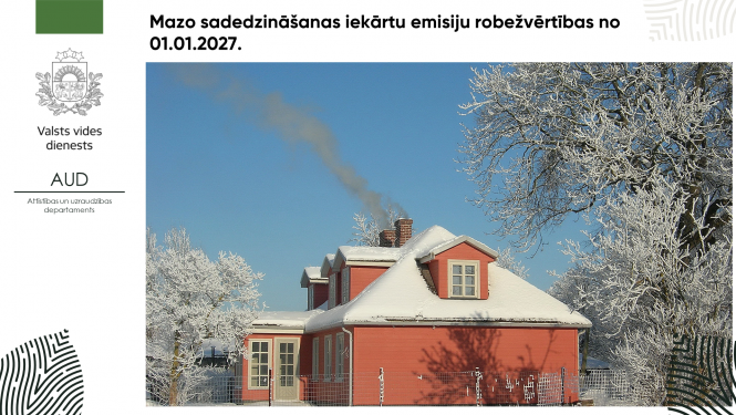 Mazo sadedzināšanas iekārtu emisiju robežvērtības no 01.01.2027.