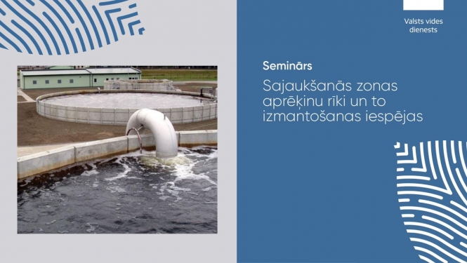 Ilustratīvs foto ar tekstu par semināru