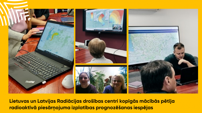 Lietuvas un Latvijas Radiācijas drošības centri kopīgās mācībās pētīja radioaktīvā piesārņojuma izplatības prognozēšanas iespējas