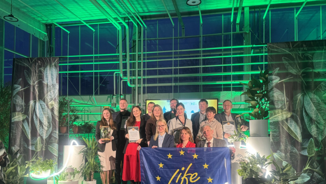 LIFE Waste To Resources IP saņem balvu “Publiski aktīvākais LIFE projekts” - kopbilde
