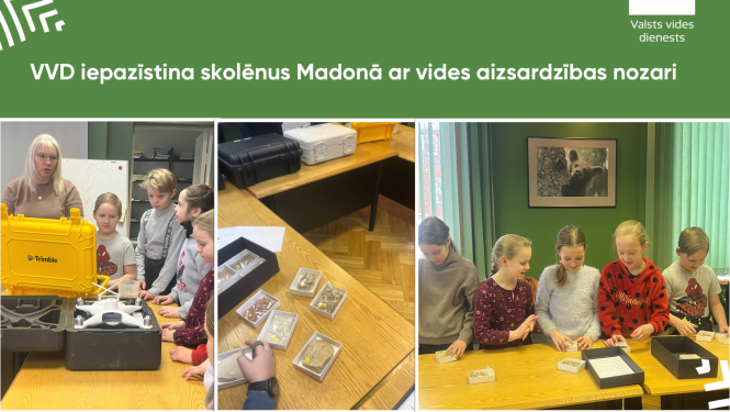 VVD iepazīstina skolēnus Madonā ar vides aizsardzības nozari