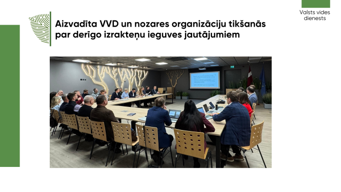 Aizvadīta VVD un nozares organizāciju tikšanās par derīgo izrakteņu ieguves jautājumiem