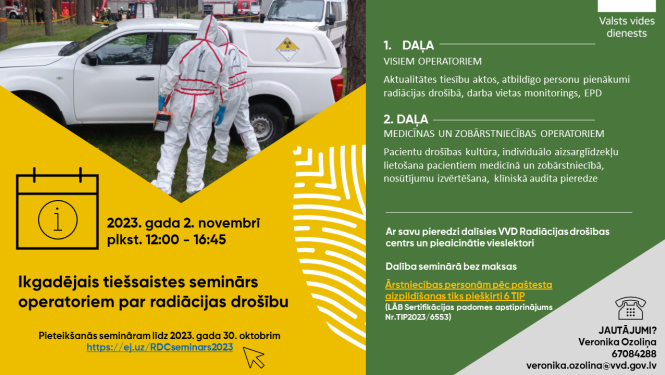 Notiks ikgadējais seminārs operatoriem par radiācijas drošības aktualitātēm