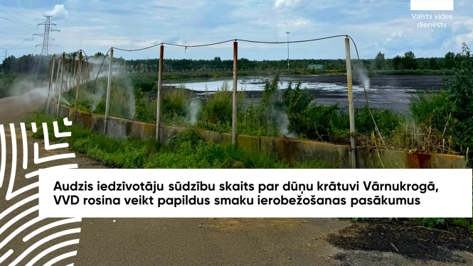 Audzis iedzīvotāju sūdzību skaits par dūņu krātuvi Vārnukrogā, VVD rosina veikt papildus smaku ierobežošanas pasākumus