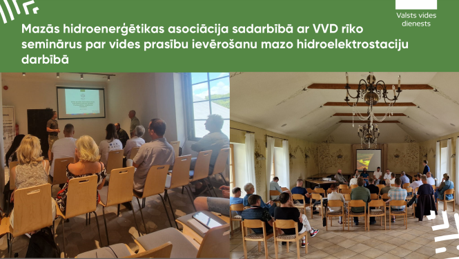 Mazās hidroenerģētikas asociācija sadarbībā ar VVD rīko seminārus par vides prasību ievērošanu mazo hidroelektrostaciju darbībā