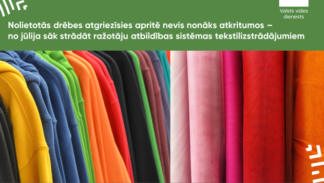 Drēbes un audumi. Nolietotās drēbes atgriezīsies apritē nevis nonāks atkritumos – no jūlija sāk strādāt ražotāju atbildības sistēmas tekstilizstrādājumiem