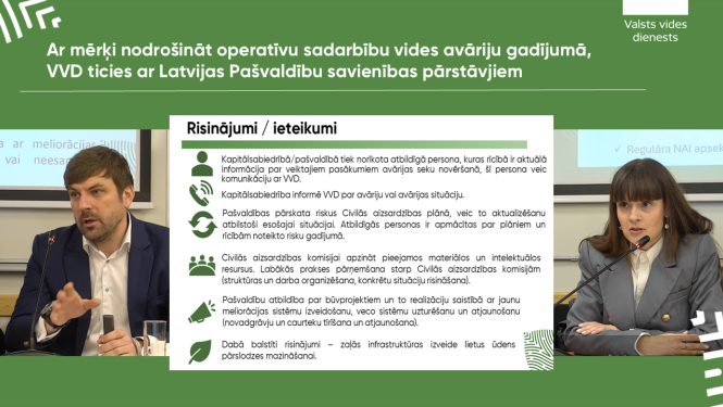 Ar mērķi nodrošināt operatīvu sadarbību vides avāriju gadījumā, Valsts vides dienests ticies ar Latvijas Pašvaldību savienības pārstāvjiem