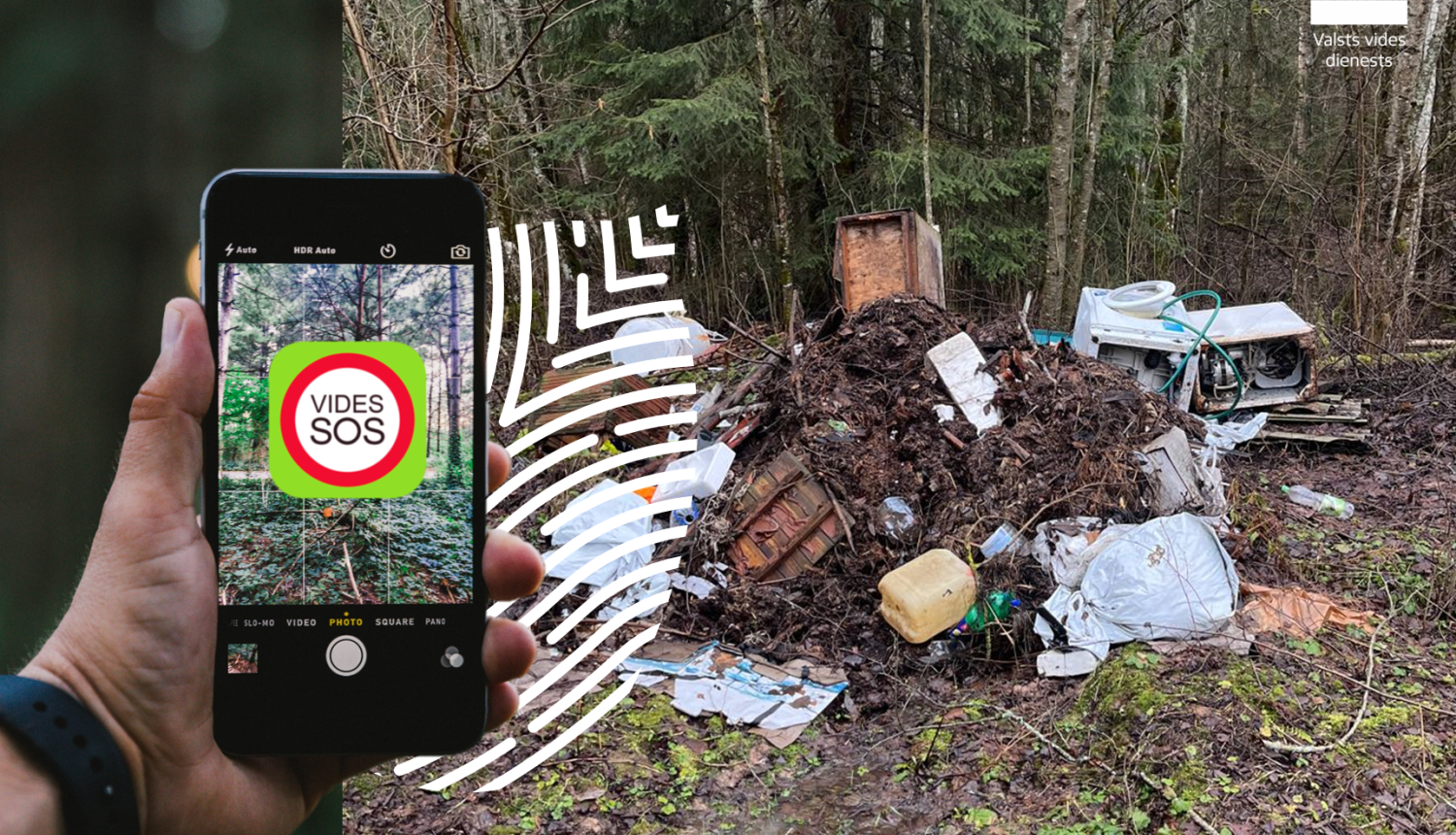 Iedzīvotāji turpina ziņot par vides piegružošanu mobilajā lietotnē “Vides SOS”