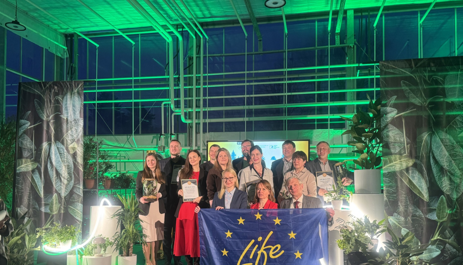LIFE Waste To Resources IP saņem balvu “Publiski aktīvākais LIFE projekts” - kopbilde