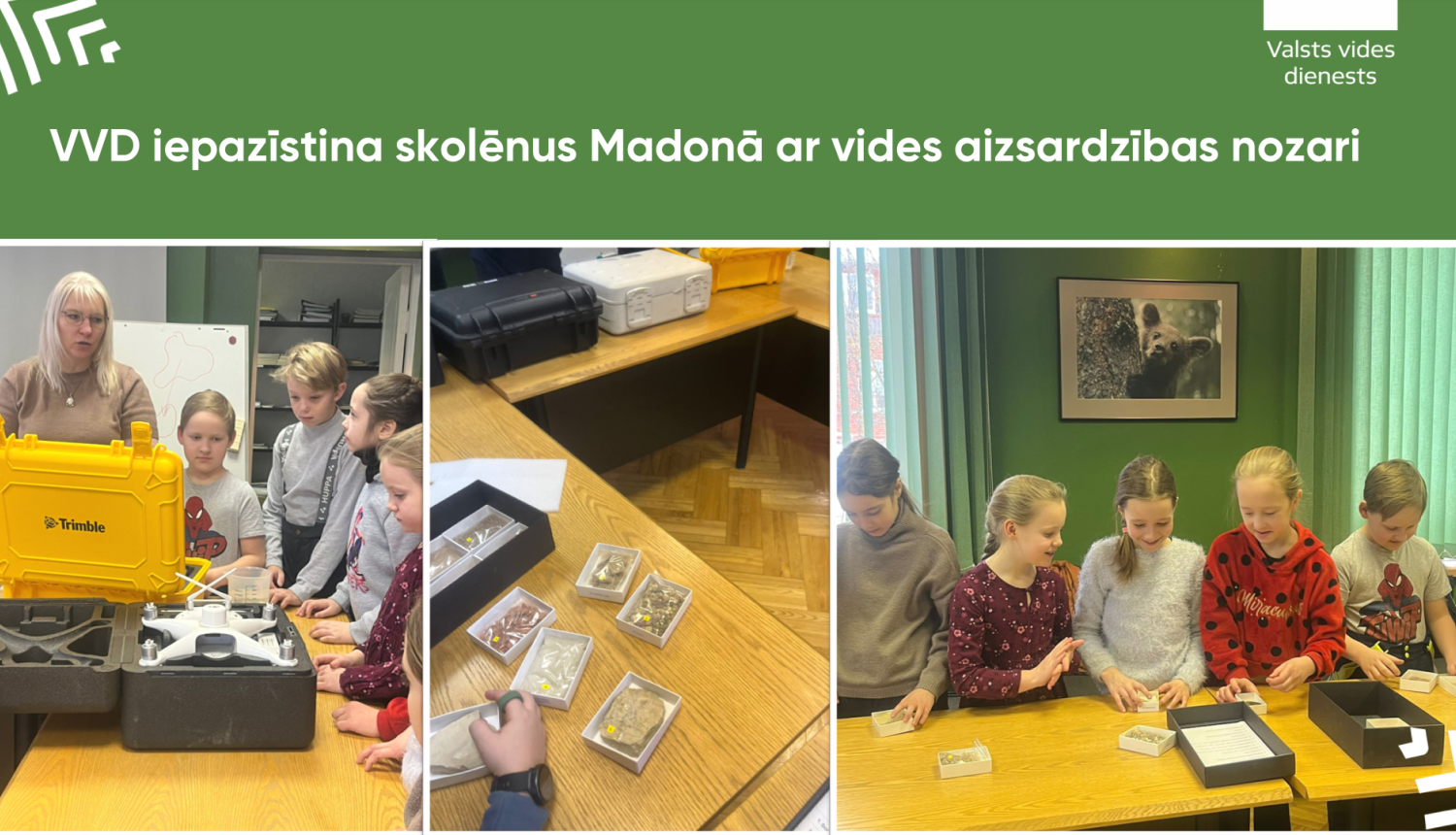 VVD iepazīstina skolēnus Madonā ar vides aizsardzības nozari