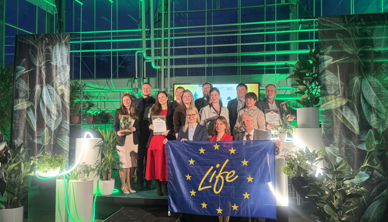 LIFE Waste To Resources IP saņem balvu “Publiski aktīvākais LIFE projekts” - kopbilde