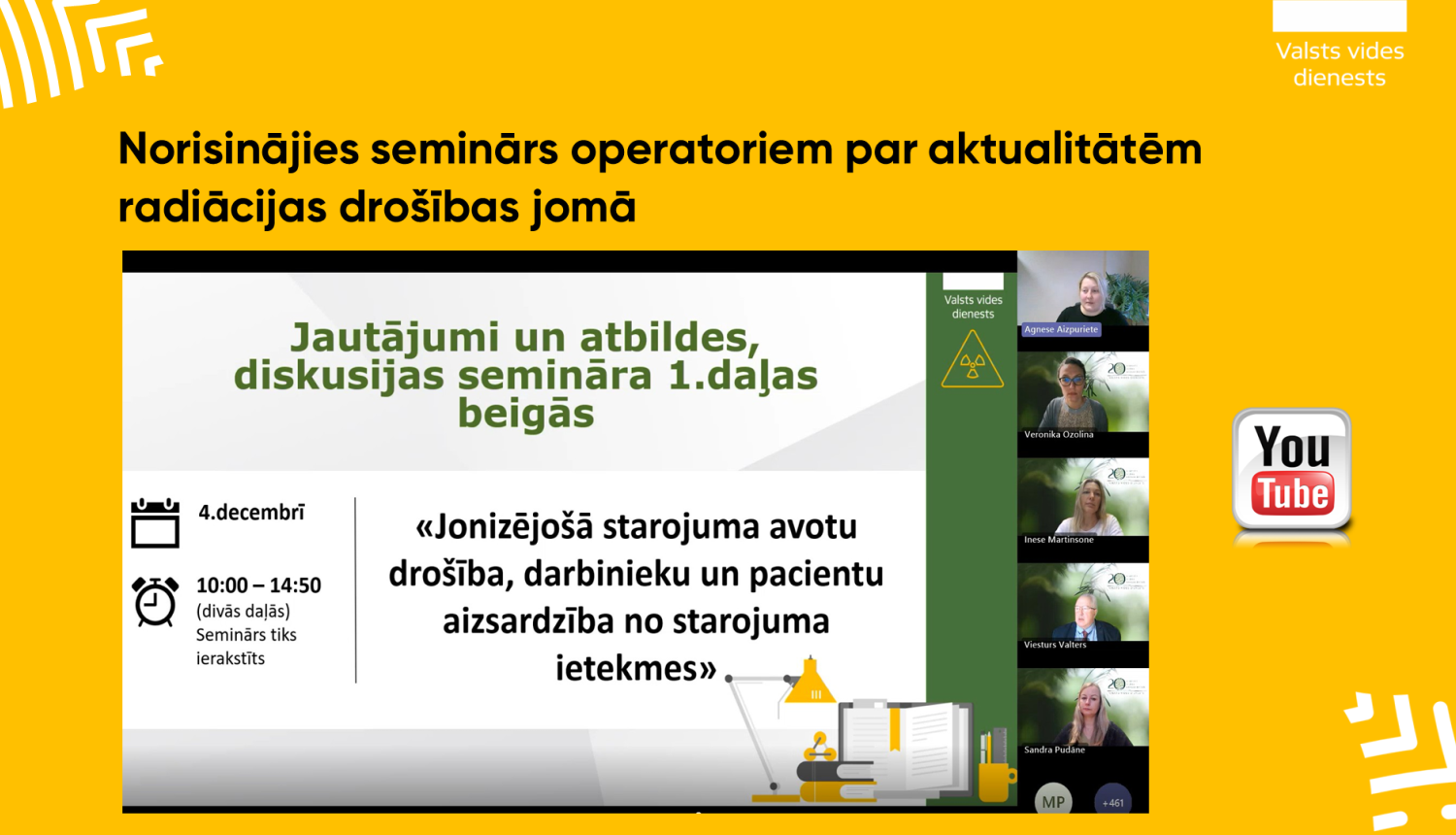 Norisinājies seminārs operatoriem par aktualitātēm radiācijas drošības jomā 